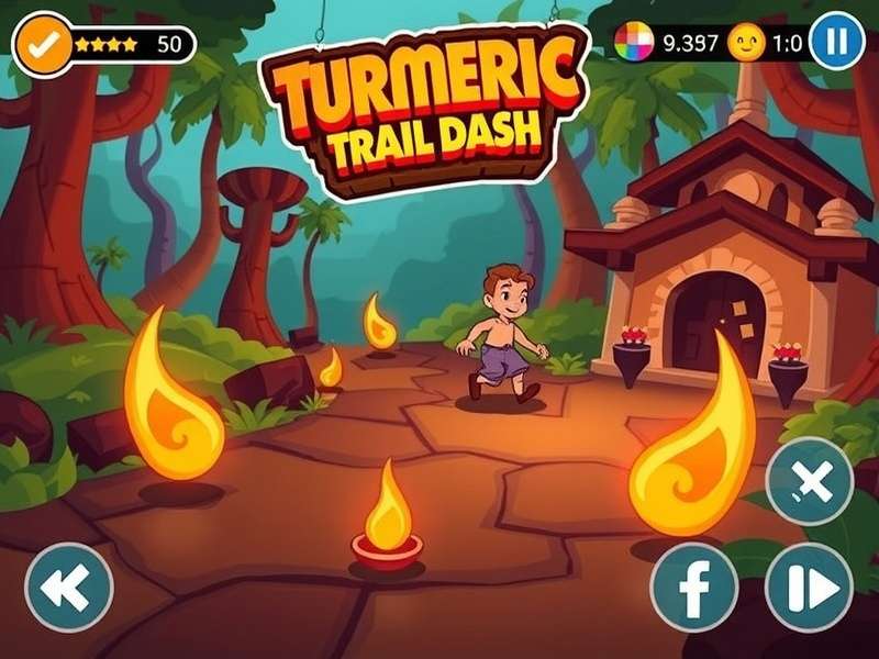 Turmeric Trail Dash Gameplay Screenshot